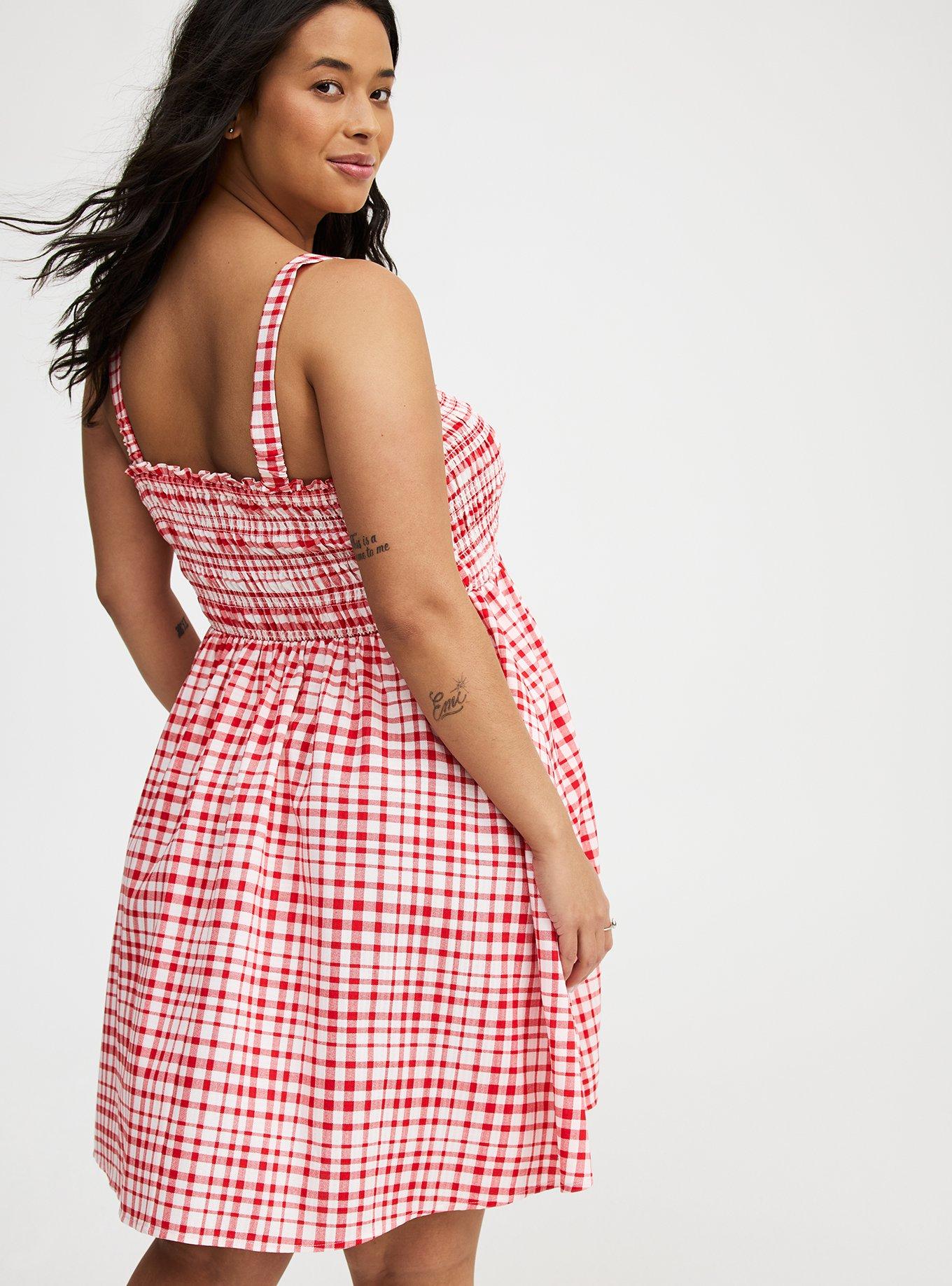 Smocked Tube Mini Dress