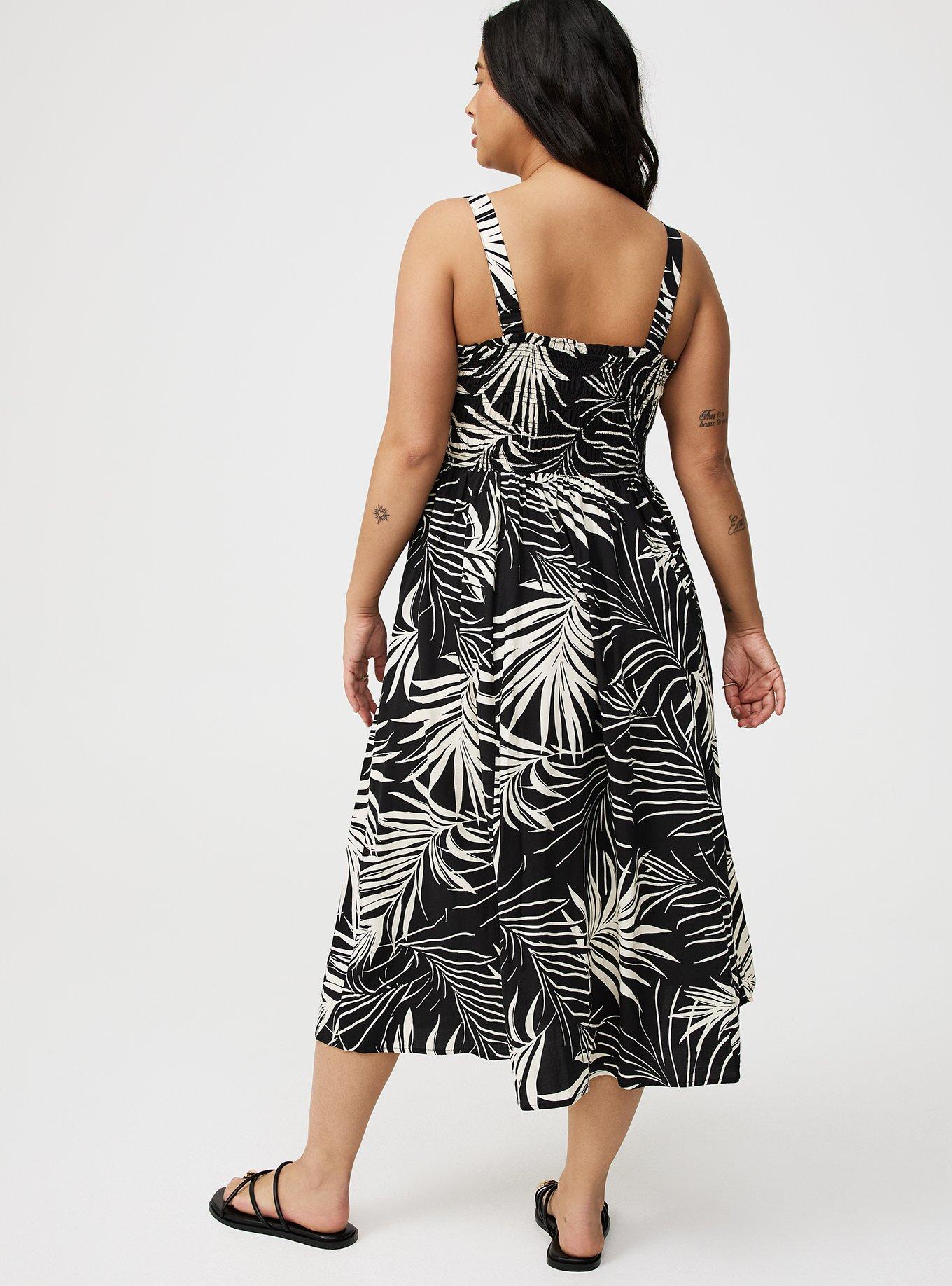 Midi Smocked Bodice Dress