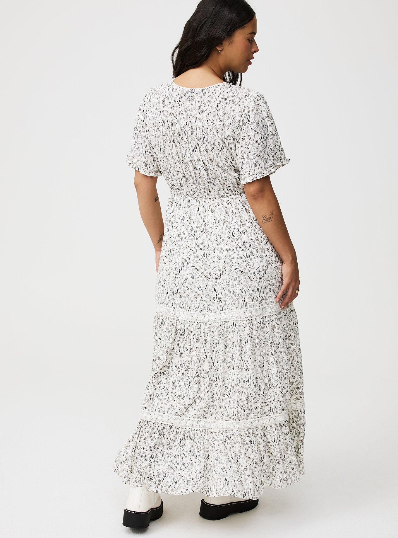 Flutter Sleeve Maxi Dress