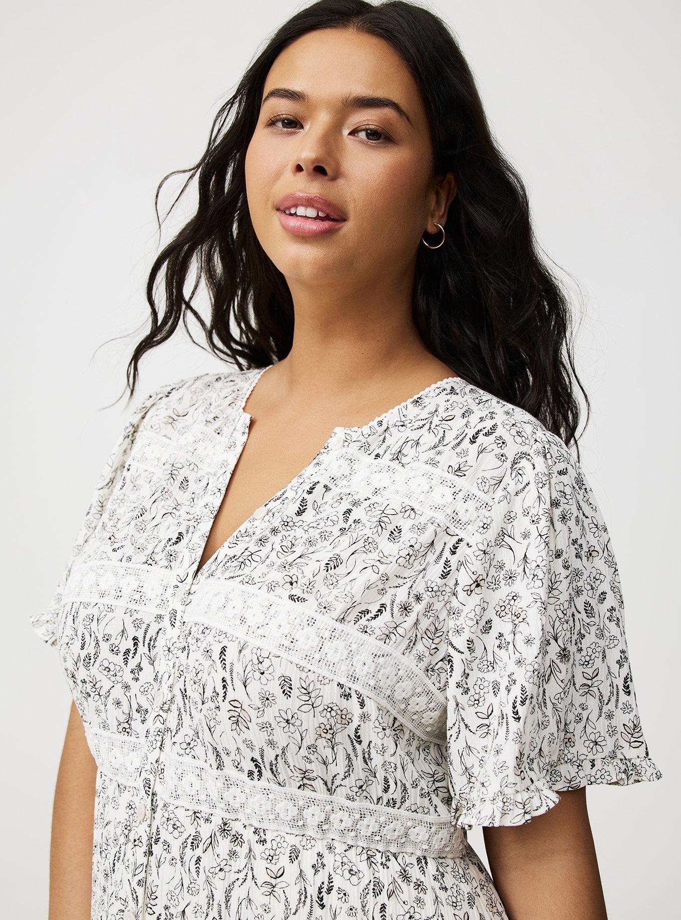 Flutter Sleeve Maxi Dress