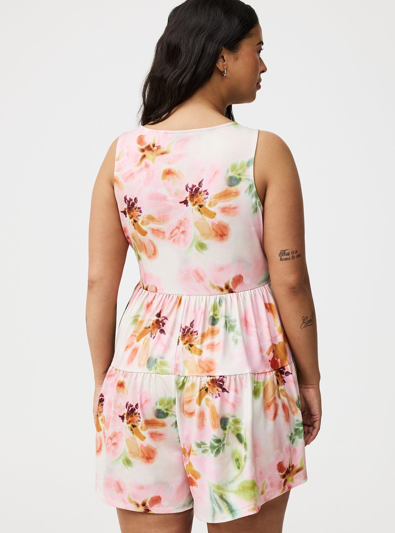 Scoop Neck Flirty Romper