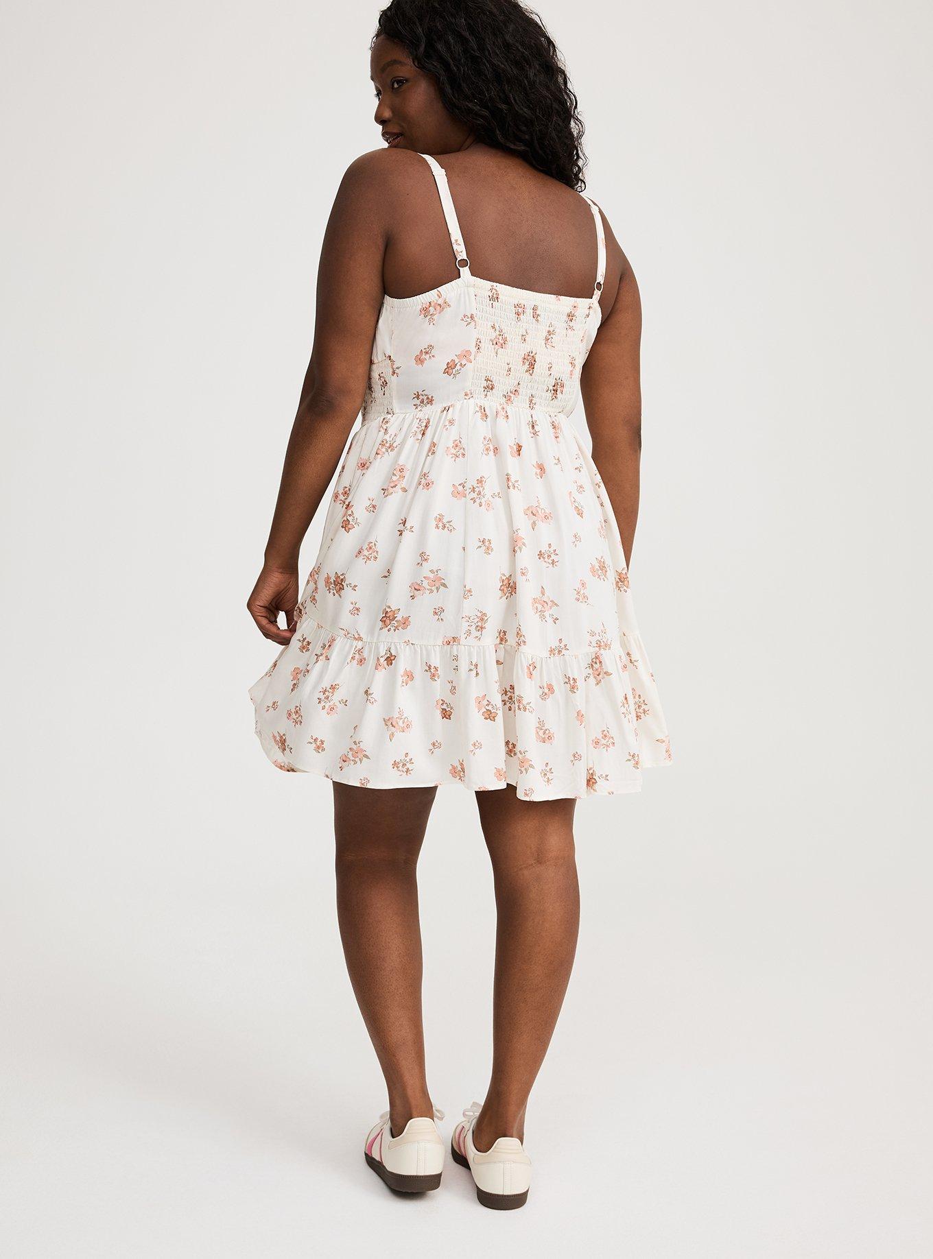 Challis Smocked Mini Dress