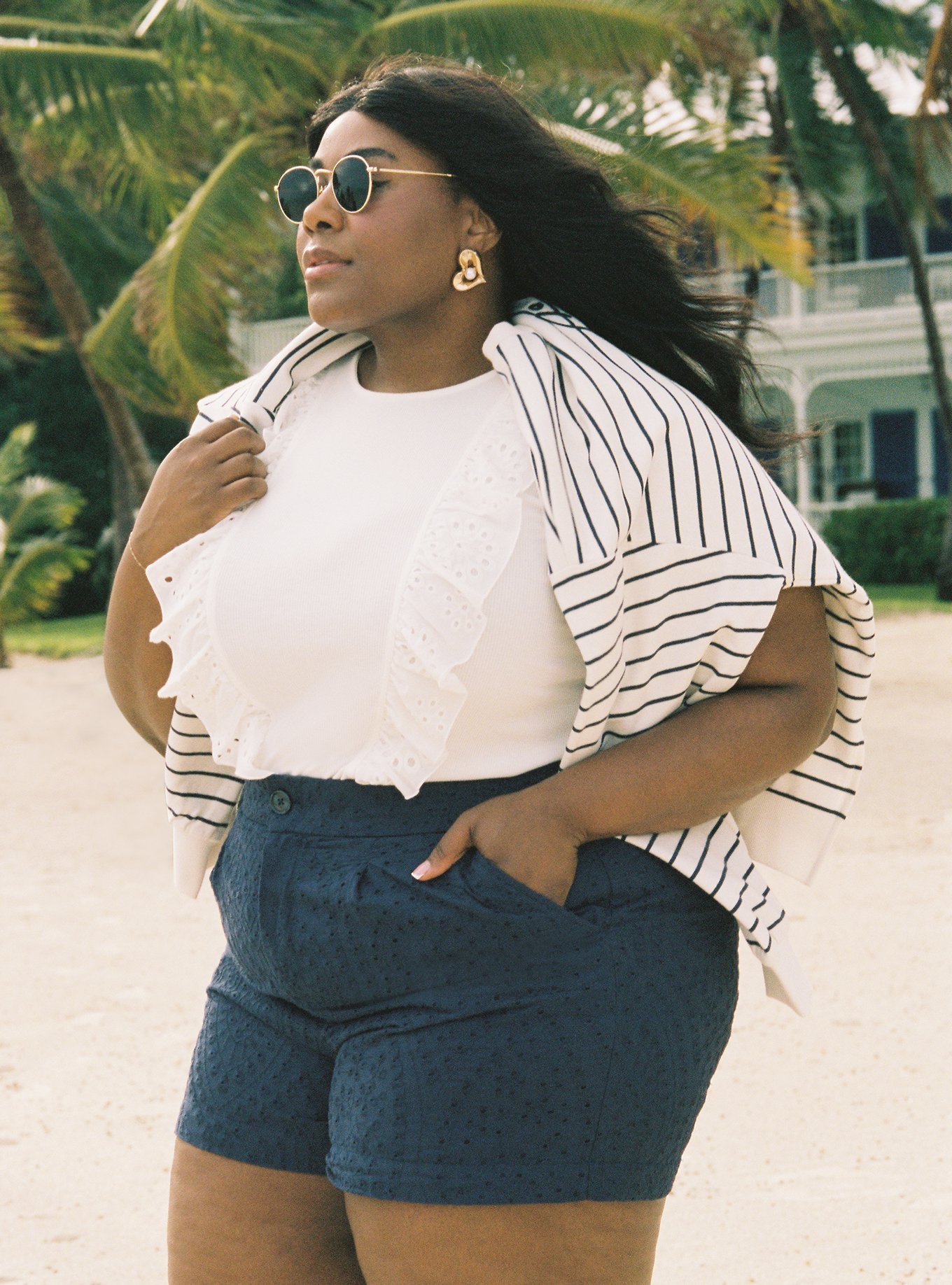 Plus Size - Belle Isle High-Rise Eyelet Short - Torrid