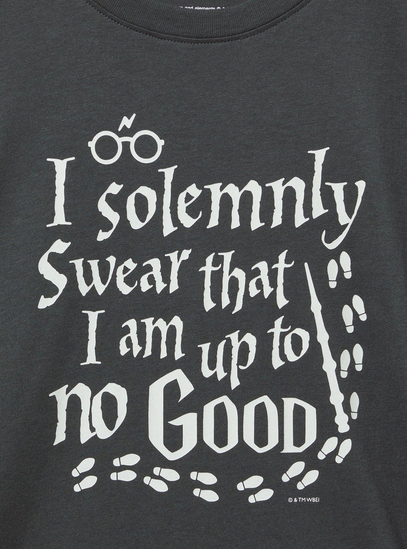 Harry Potter Solemnly Swear Oversized Cotton Crew Tee