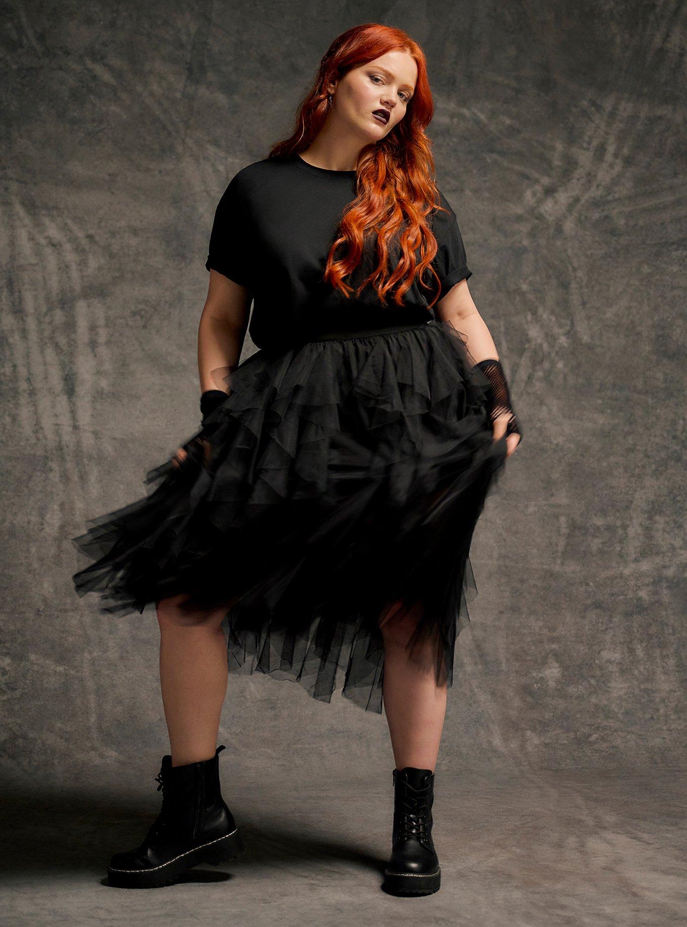 Nightfall Layered Midi Skirt