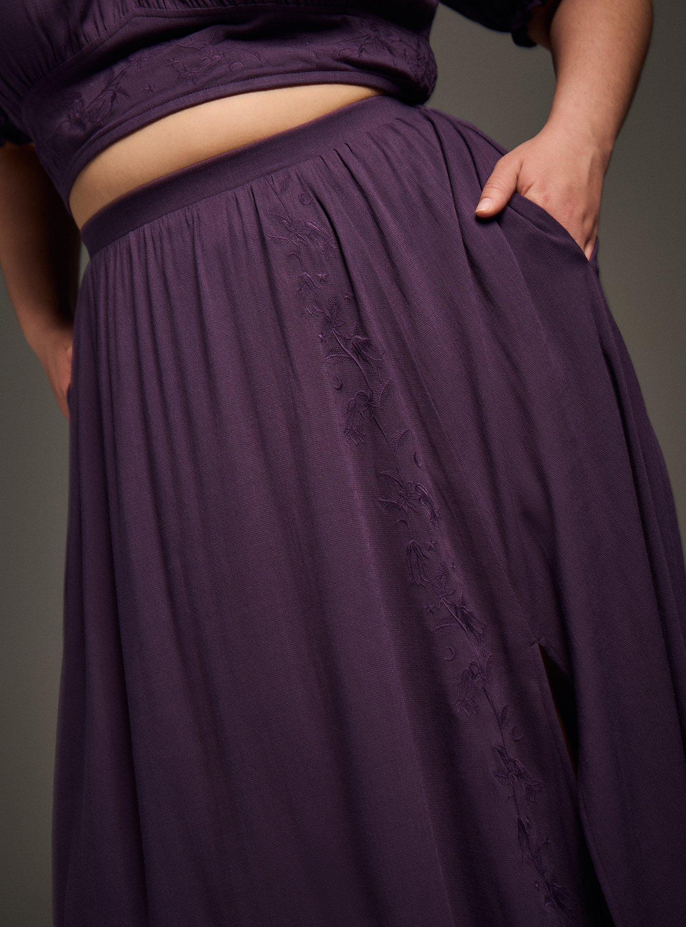 Nightfall Side Slit Maxi Skirt