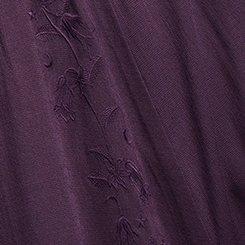 Plus Size Nightfall Side Slit Maxi Skirt, GOTHIC GRAPE, swatch
