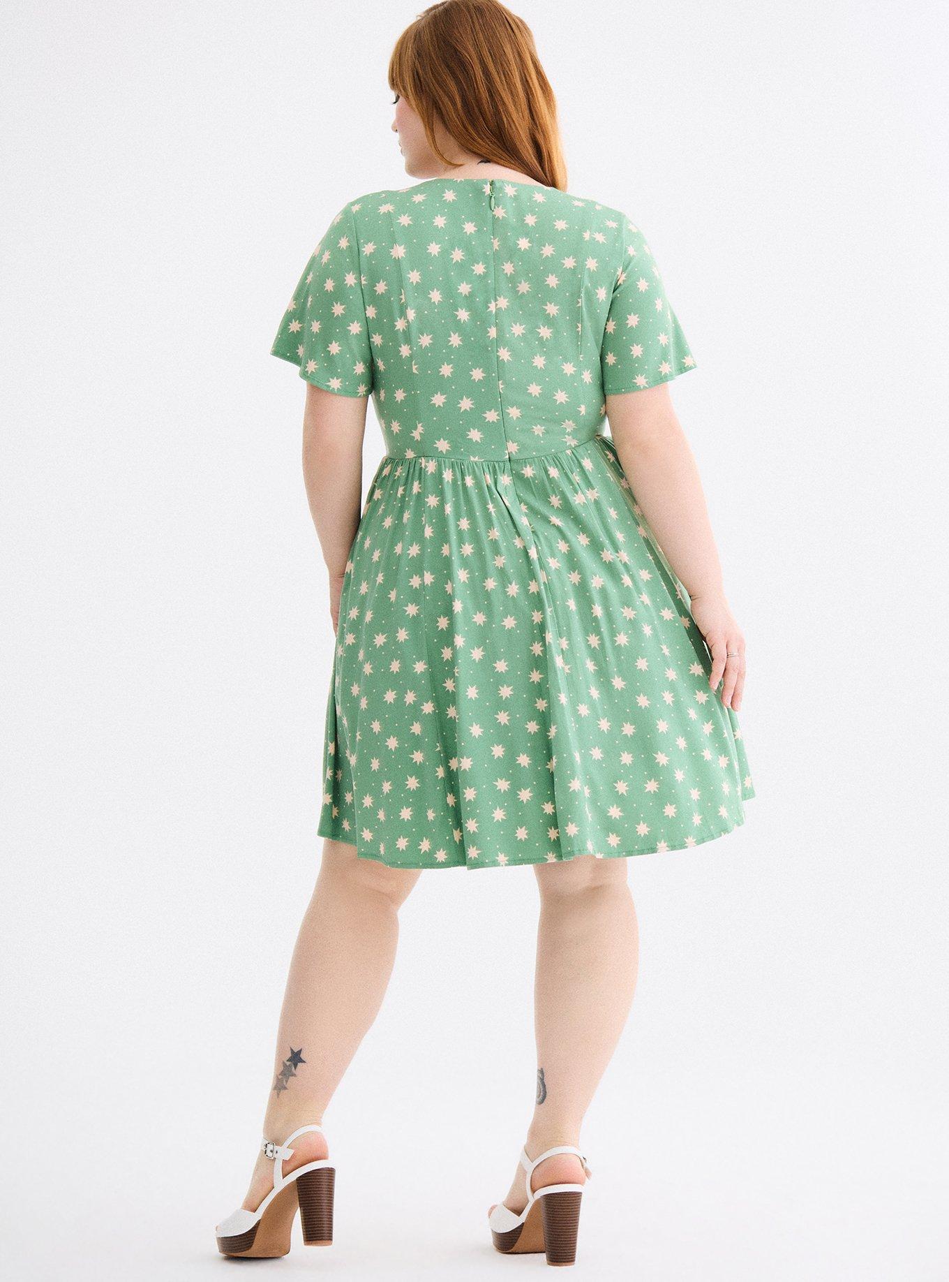 Retro Chic Flutter Swing Dress