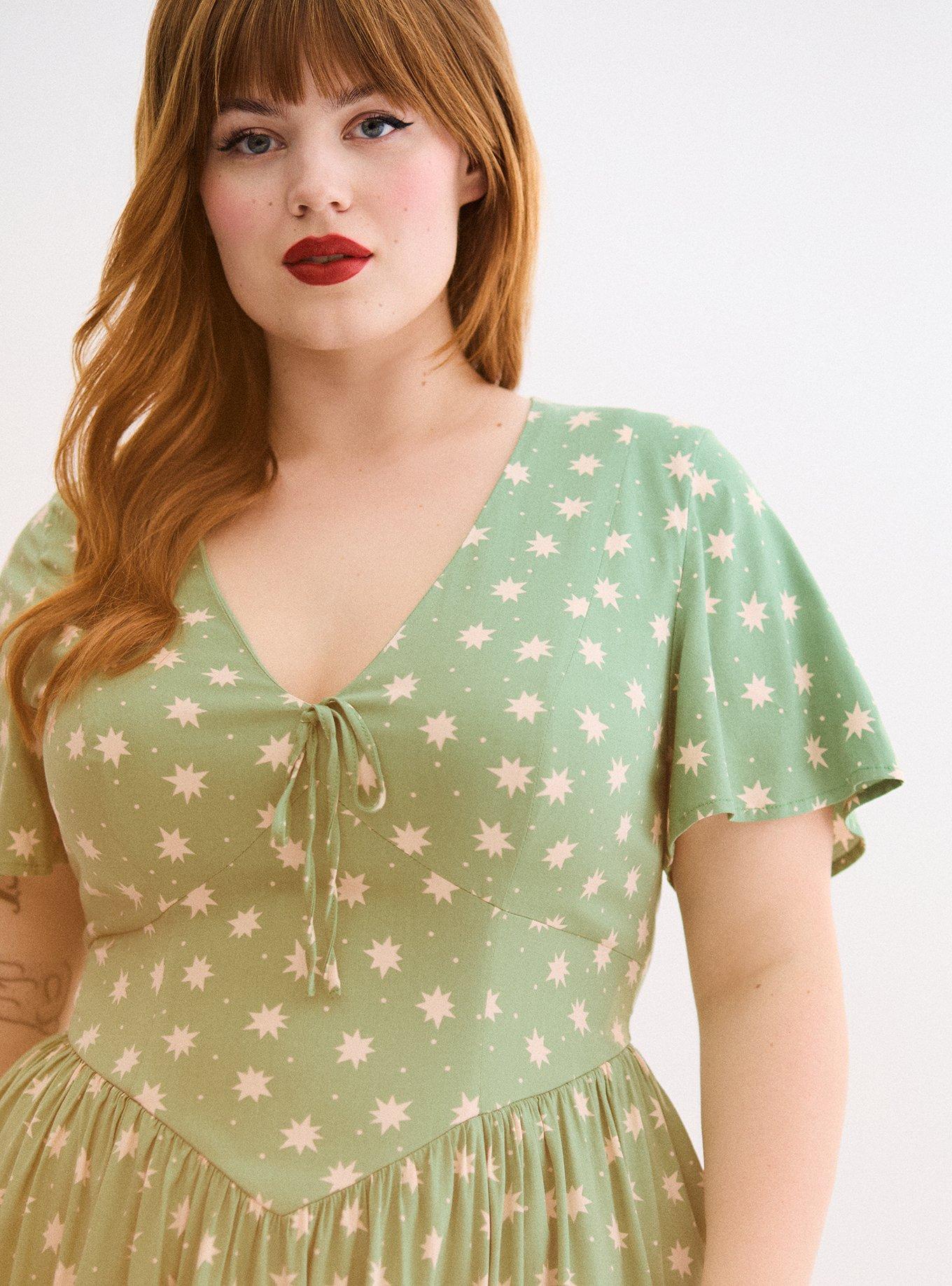 Retro Chic Flutter Swing Dress