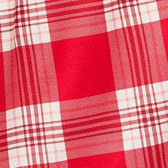 Retro Chic Futter Sleeve Swing Dress, JACKSON PLAID RED, swatch