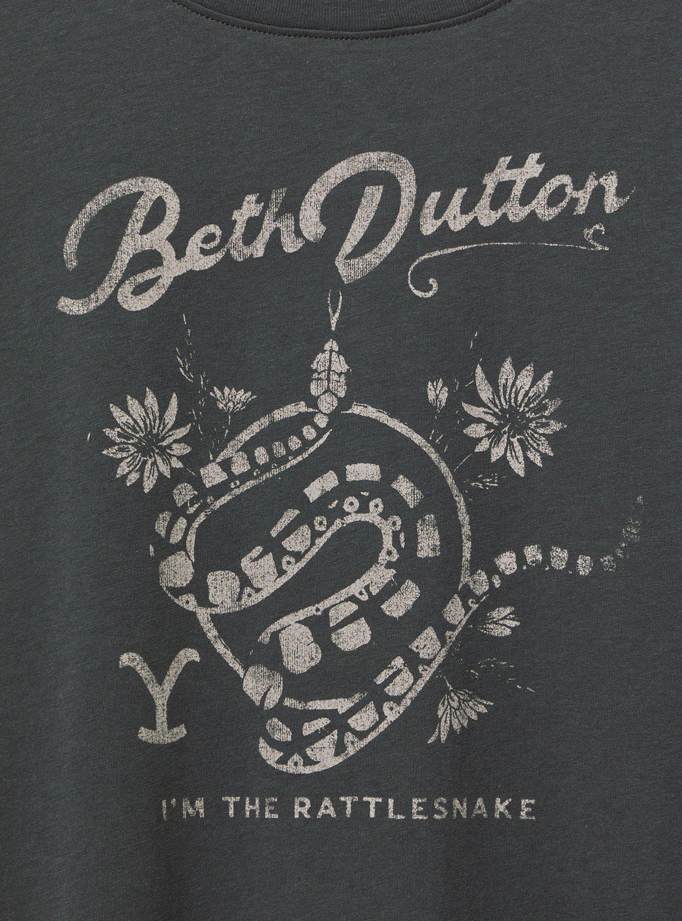 Yellowstone Beth Dutton Relaxed Cotton Crew Tee