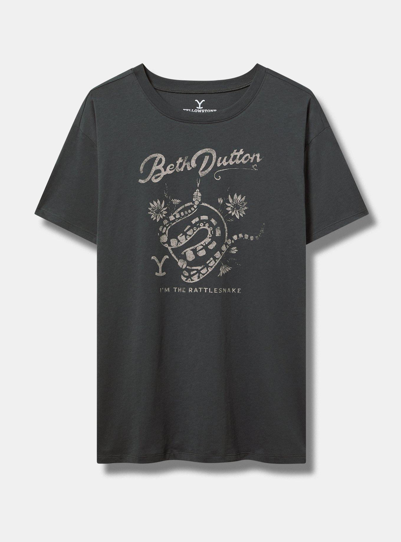 Yellowstone Beth Dutton Relaxed Cotton Crew Tee