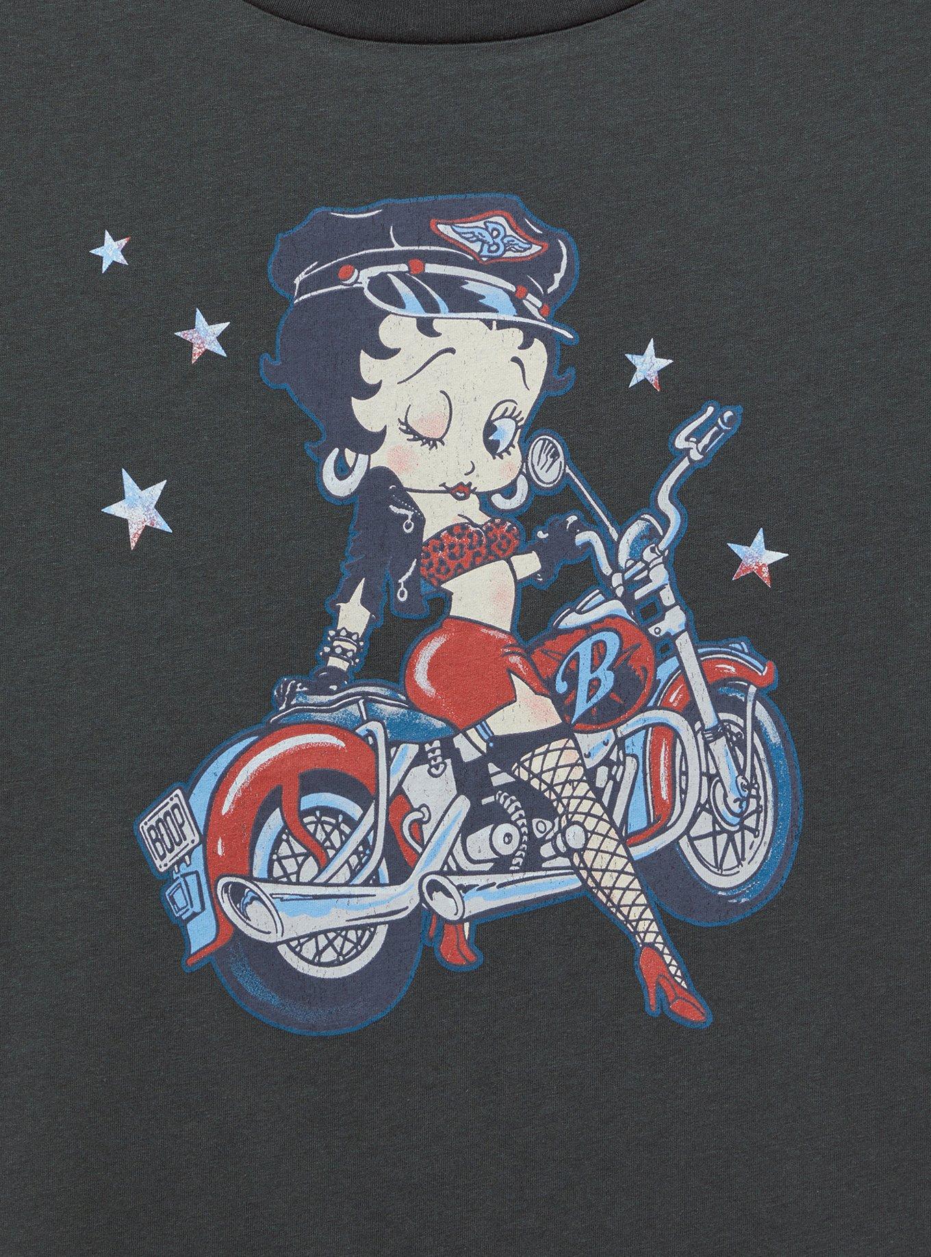 Betty Boop Cotton Roll Sleeve Tank