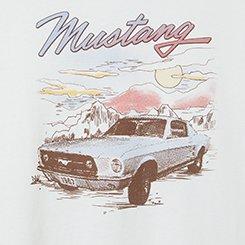 Ford Mustang Cotton Roll Sleeve Tank, BLANC DE BLANC, swatch