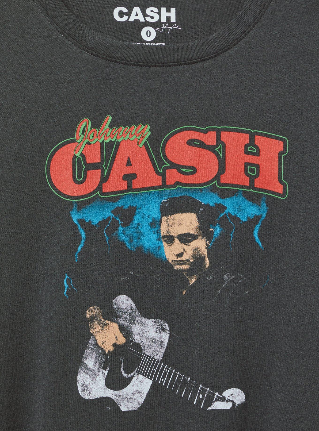 Johnny Cash Relaxed Cotton Crew Tee