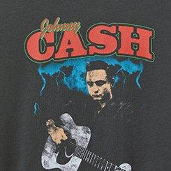 Plus Size Johnny Cash Relaxed Cotton Crew Tee, VINTAGE BLACK, swatch