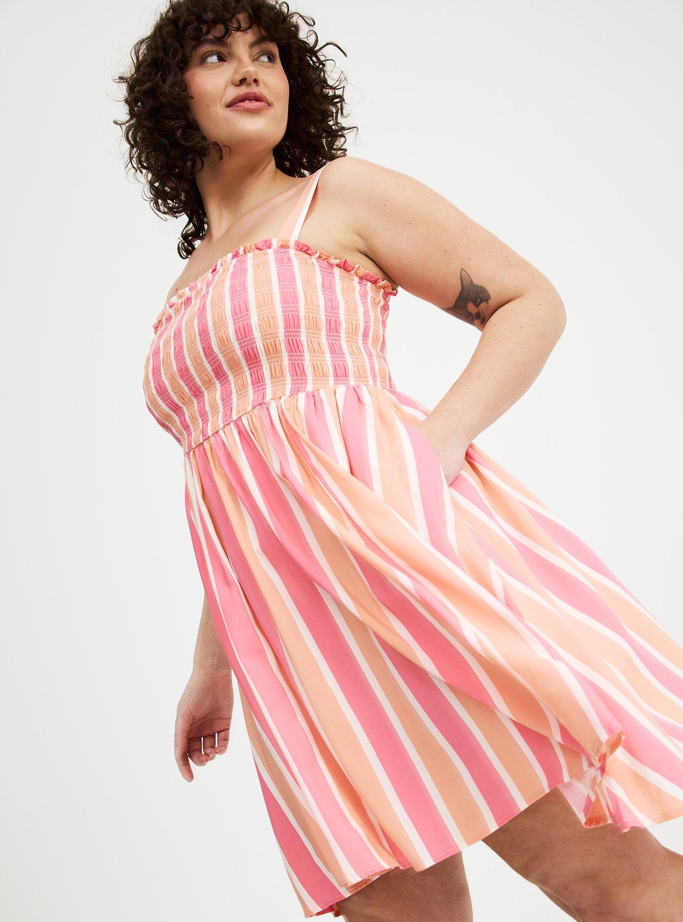 Smocked Tube Mini Dress
