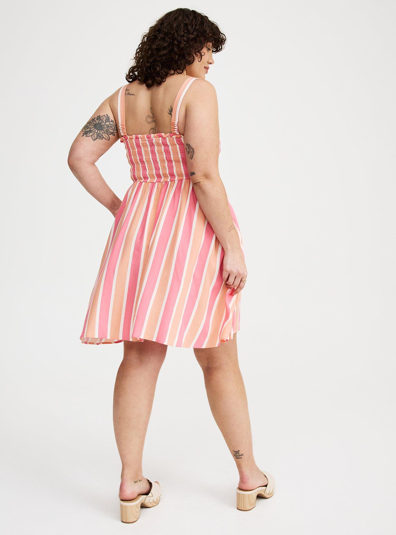 Smocked Tube Mini Dress