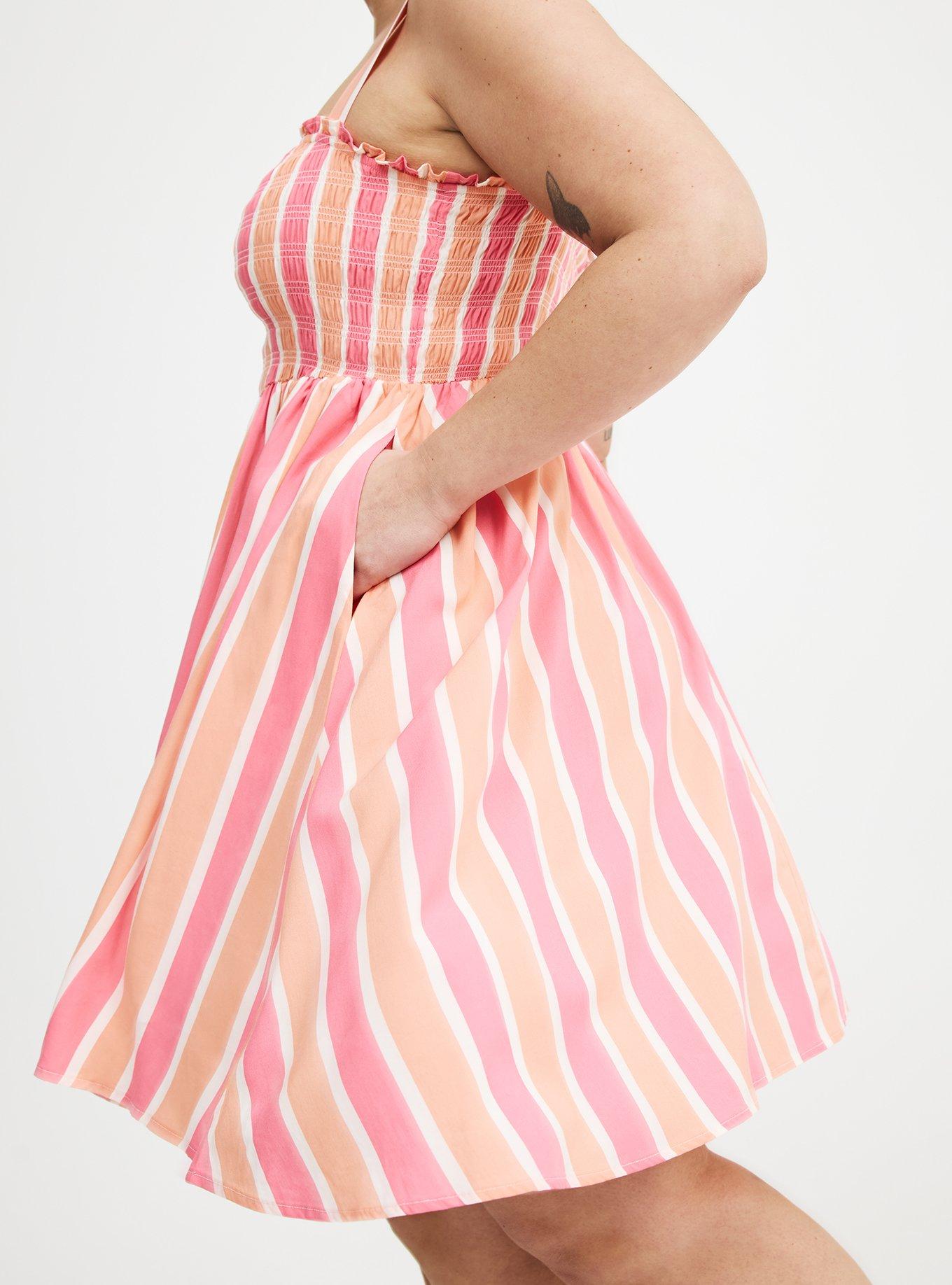 Smocked Tube Mini Dress