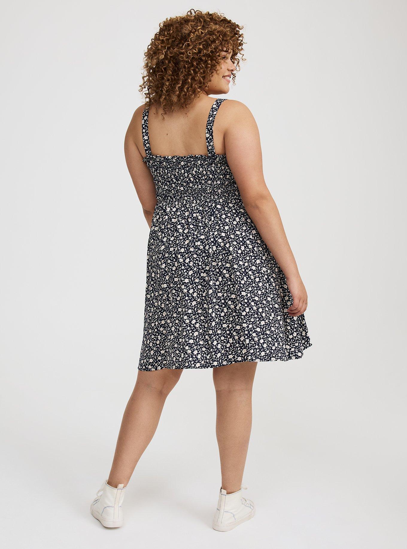 Smocked Tube Mini Dress