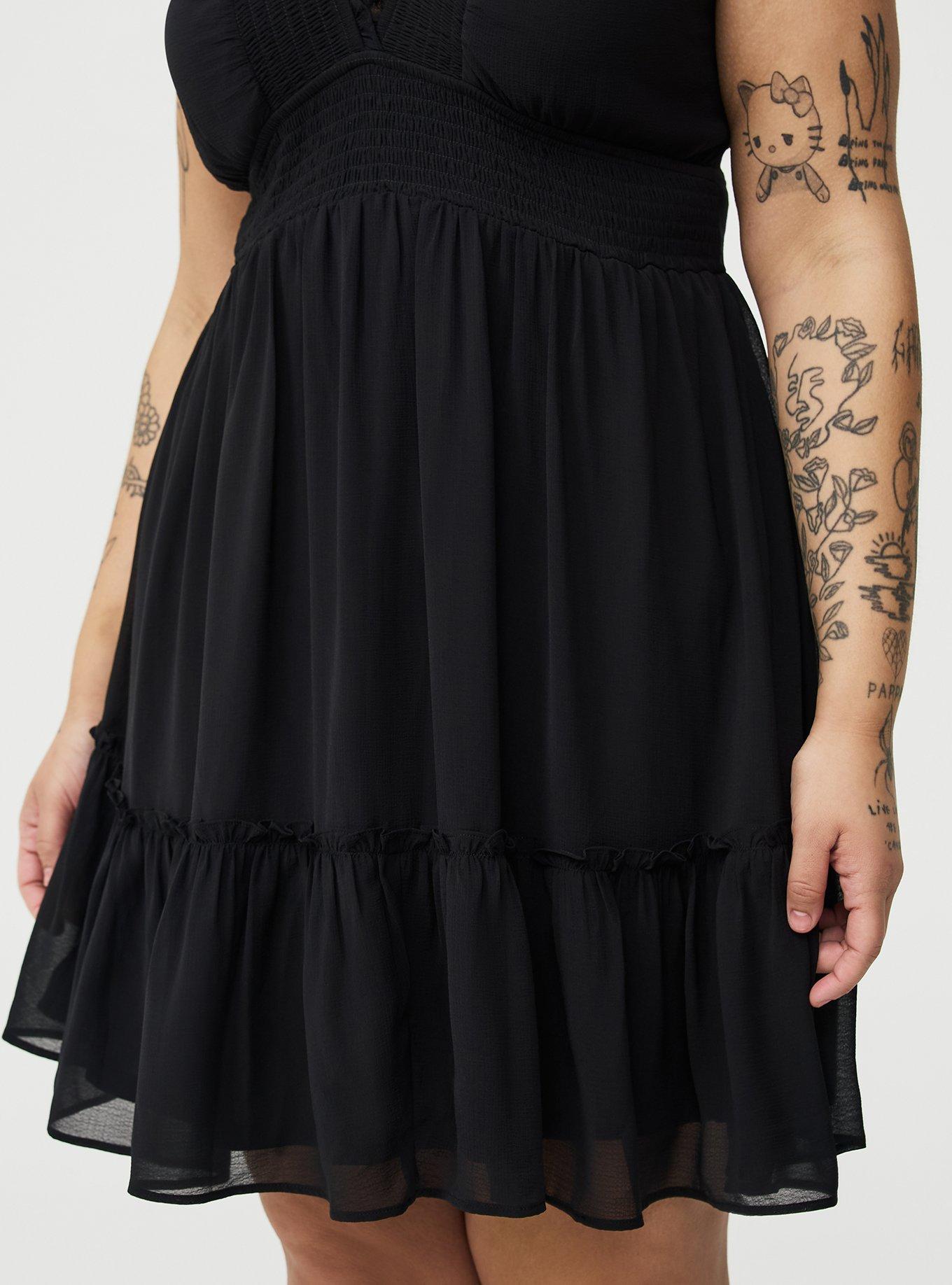 Plus Size - Ruffle Chiffon Mini Dress - Torrid