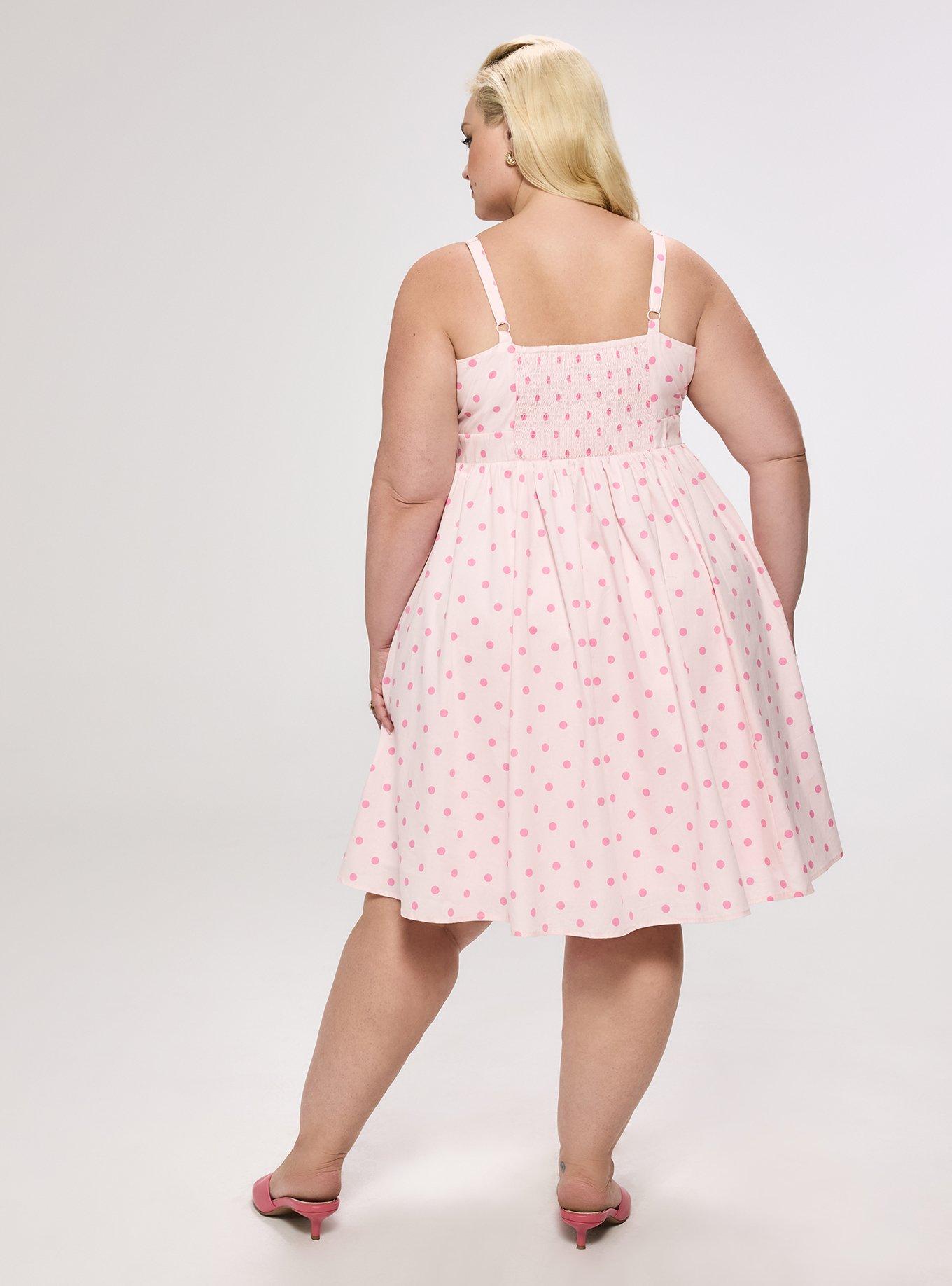 Retro Chic Tie-Front Mini Dress, COMMIT DOT ICY PINK, alternate