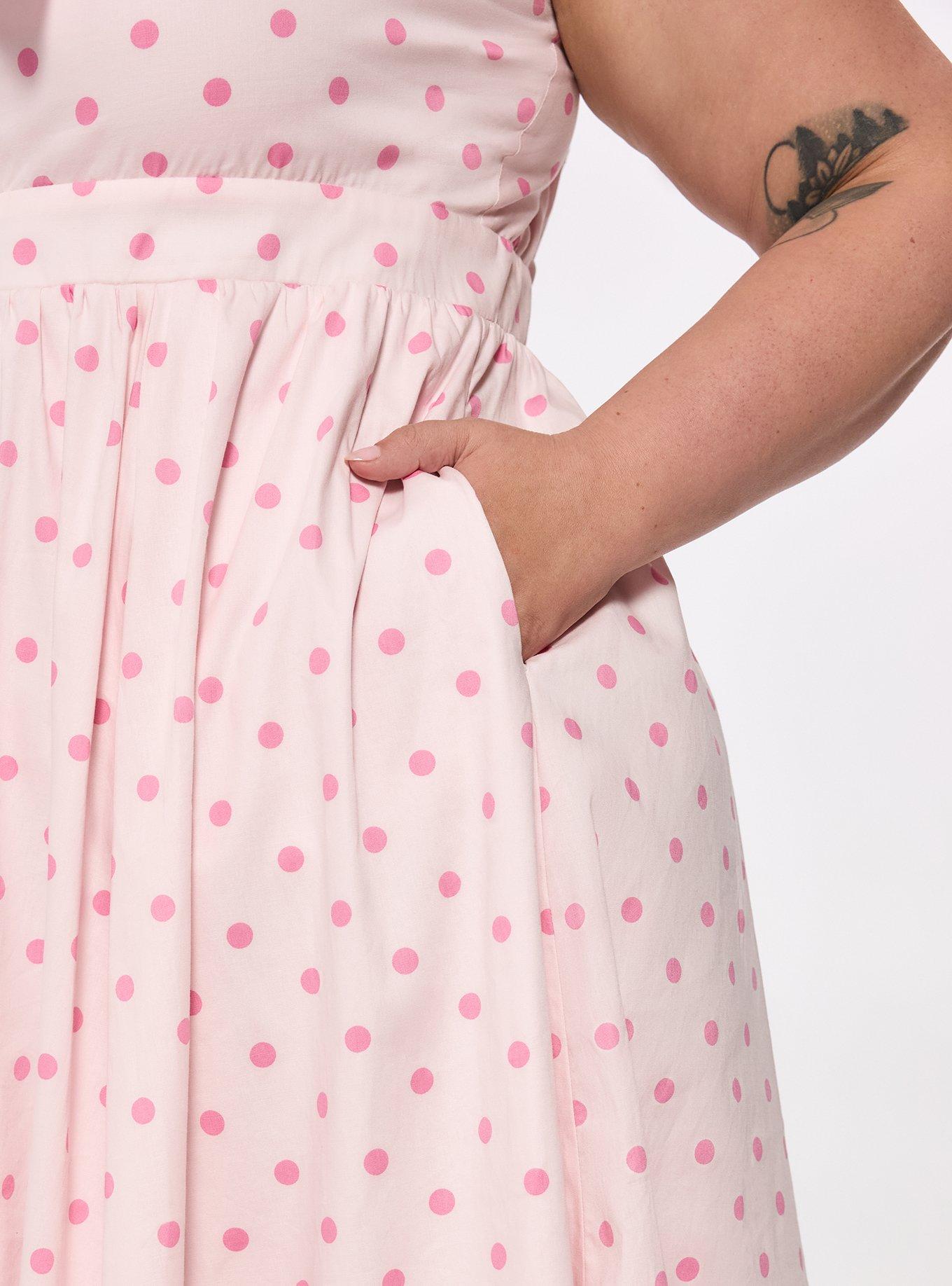 Retro Chic Tie-Front Mini Dress, COMMIT DOT ICY PINK, alternate
