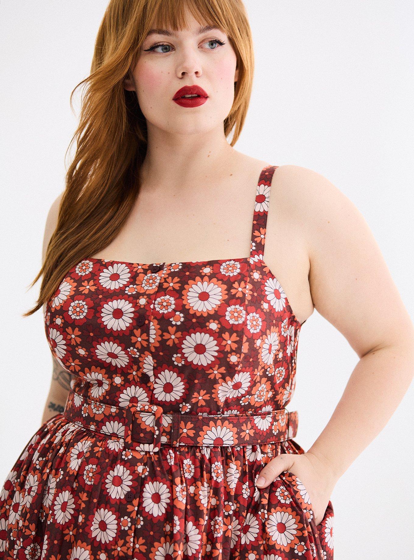 Retro Chic Button-Front Dress