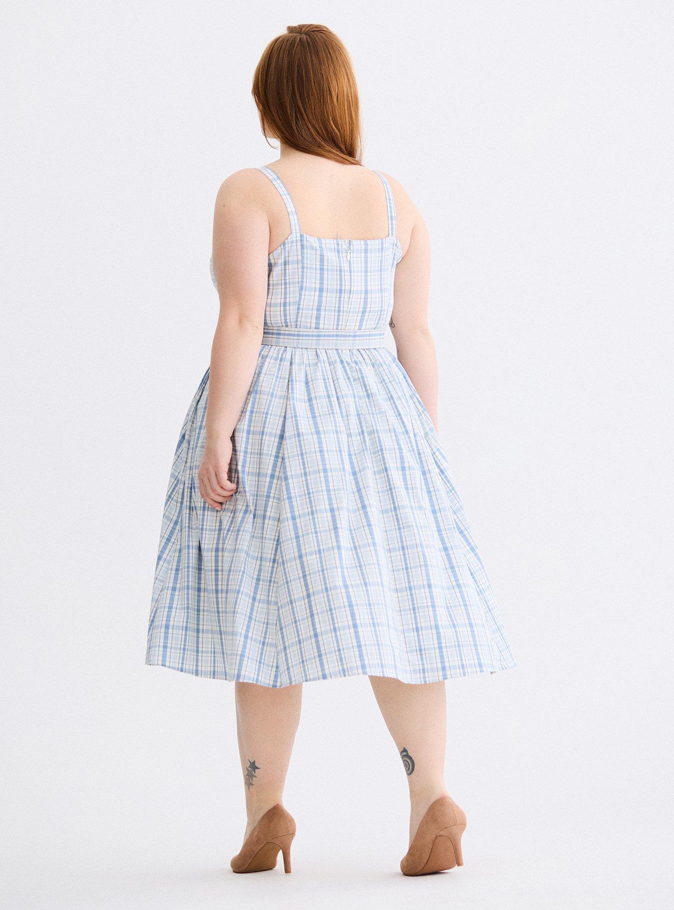 Retro Chic Button-Front Dress