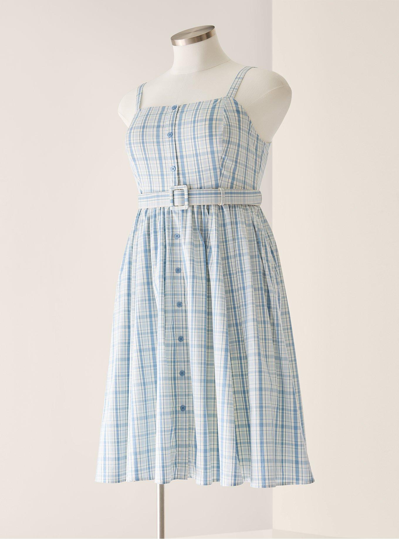 Retro Chic Button-Front Dress