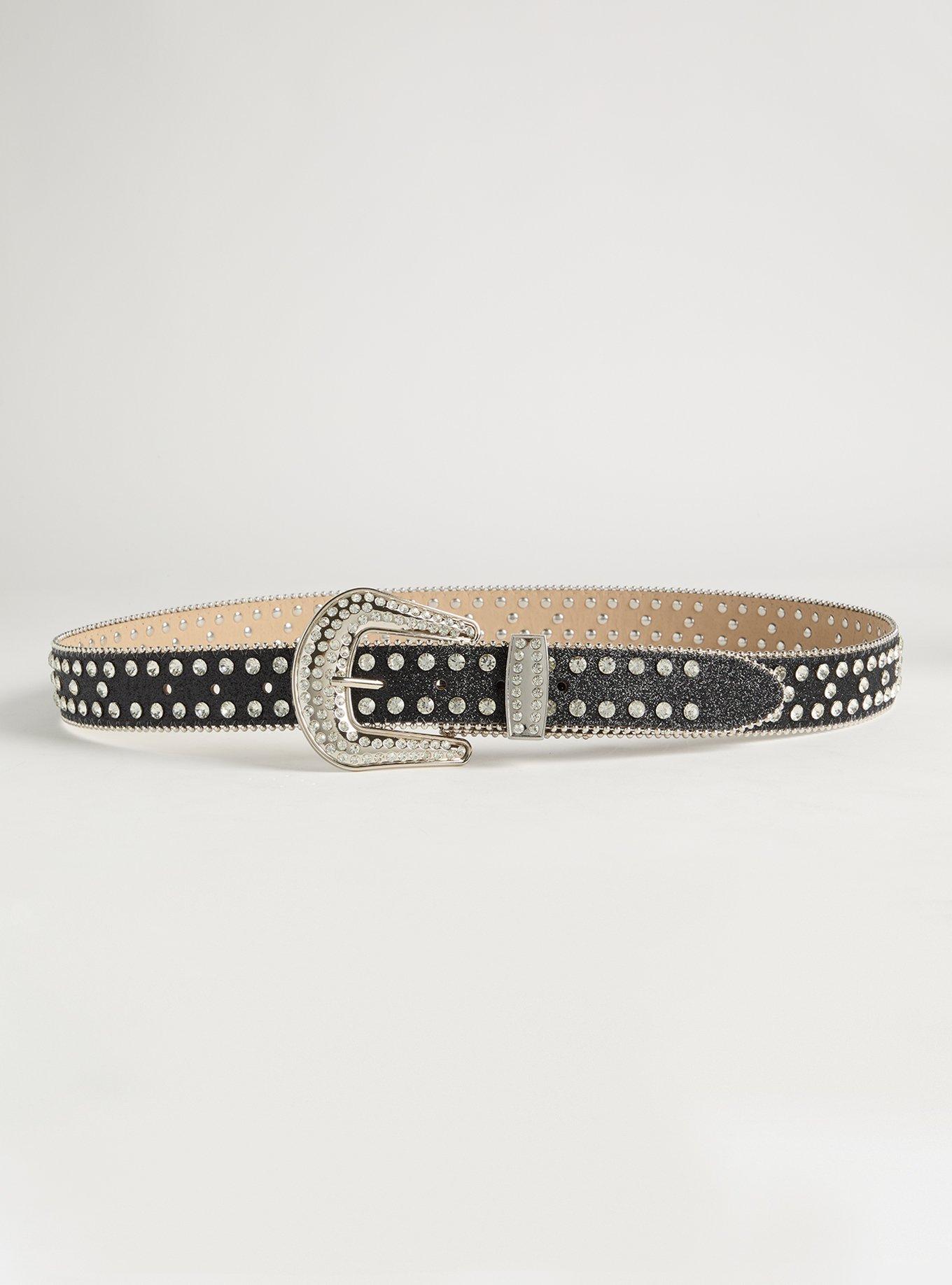 Rhinestone Studded Western Belt
