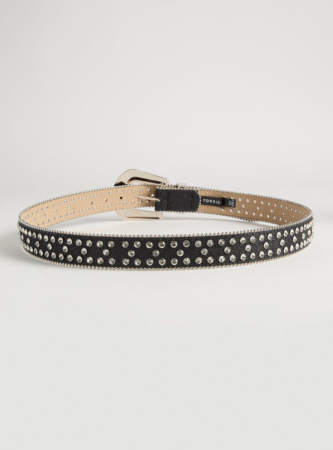 Rhinestone Studded Western Belt