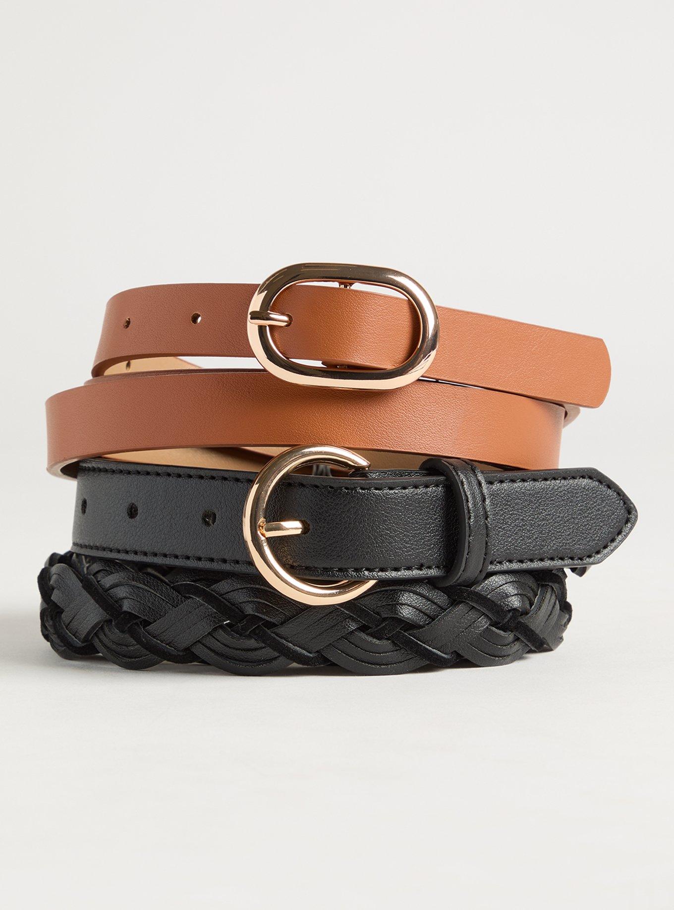 Braided Denim Belts 2 Pack