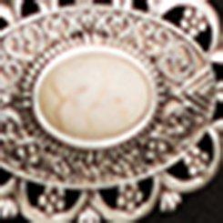 Plus Size Antique Stone Chain Belt, SILVER, swatch