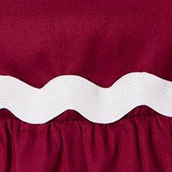 Belle Isle Hi-Low Babydoll Dress, BEET RED, swatch