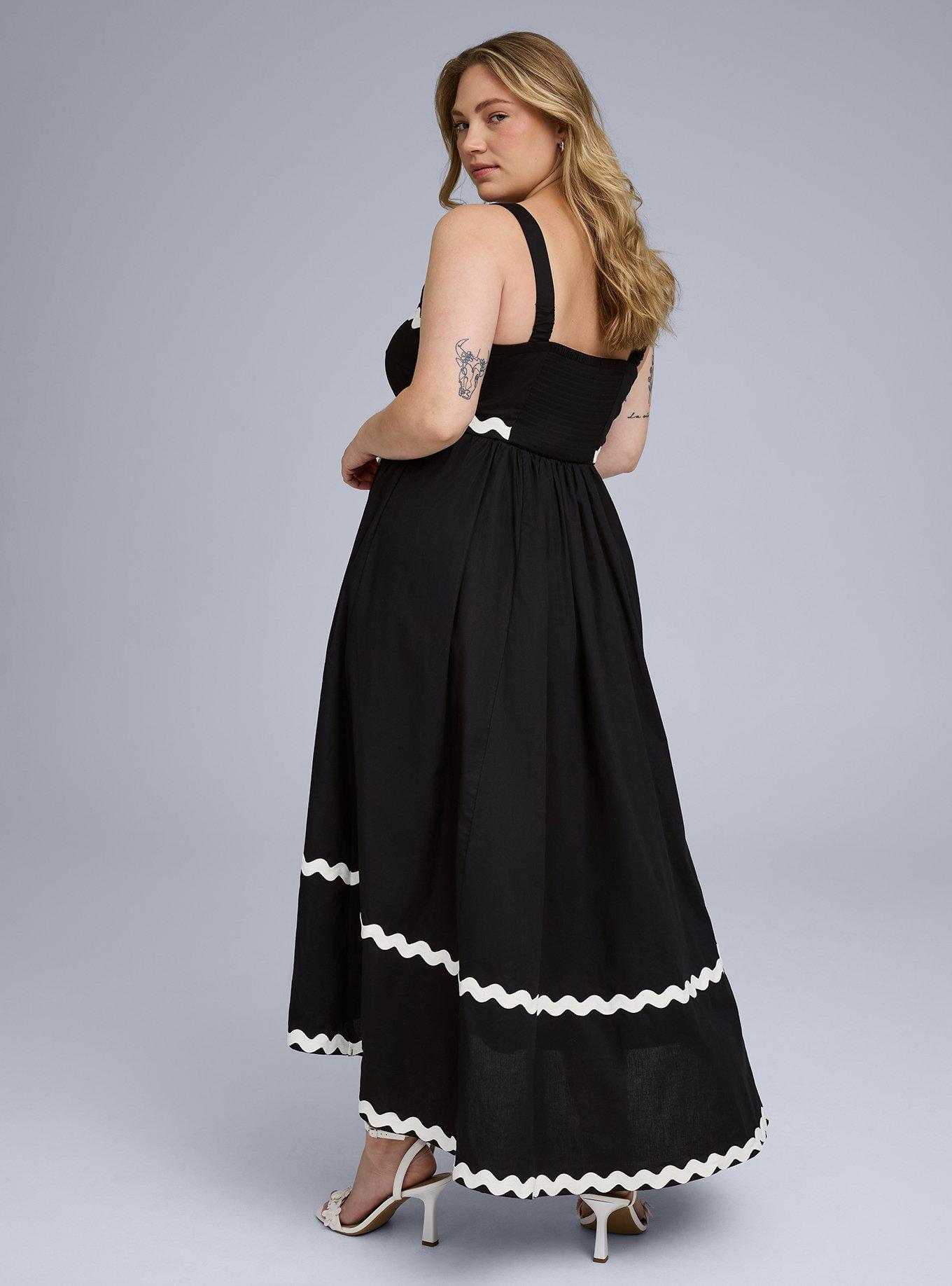 Belle Isle Maxi Babydoll Poplin Dress