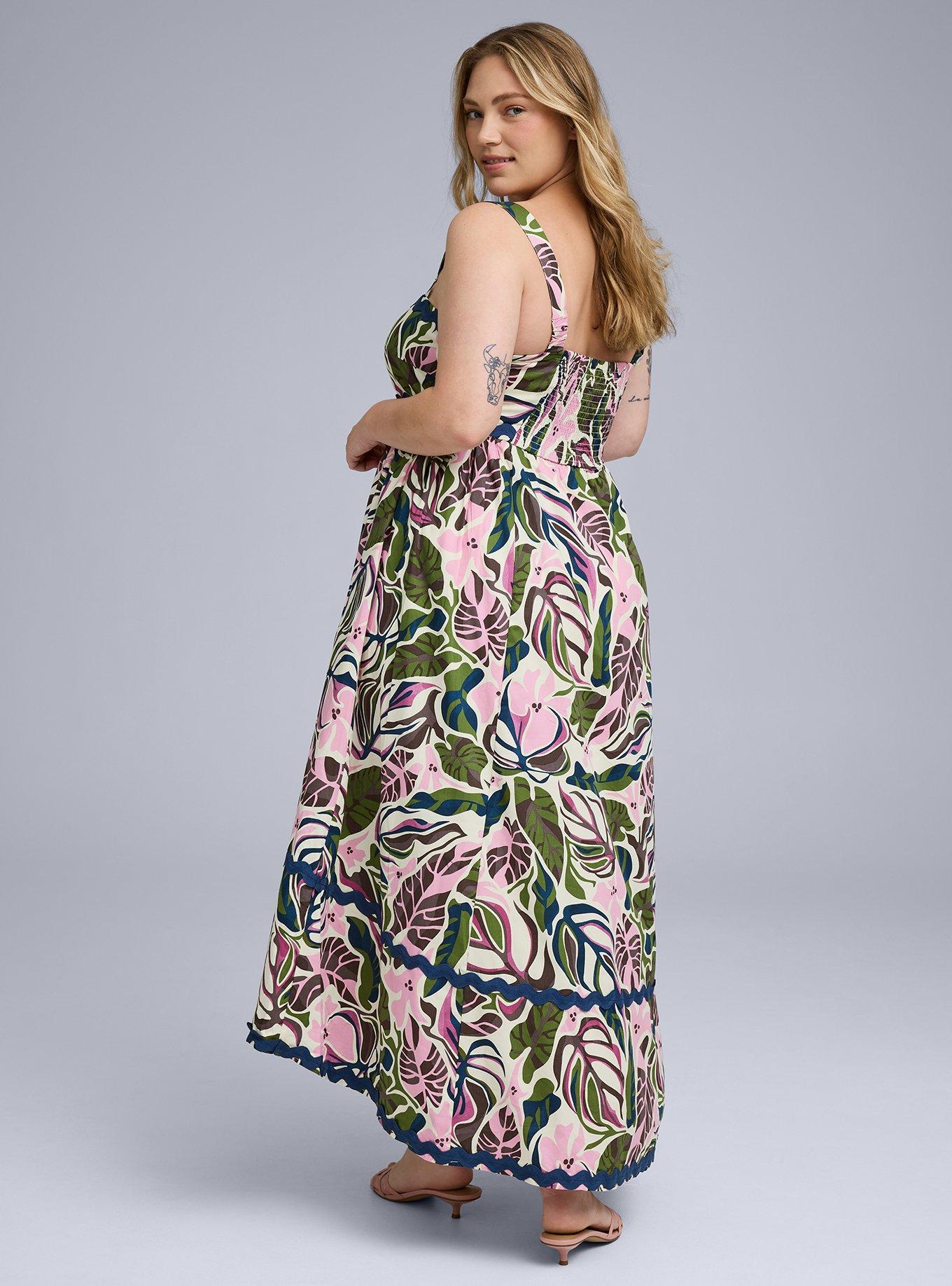 Belle Isle Maxi Babydoll Poplin Dress