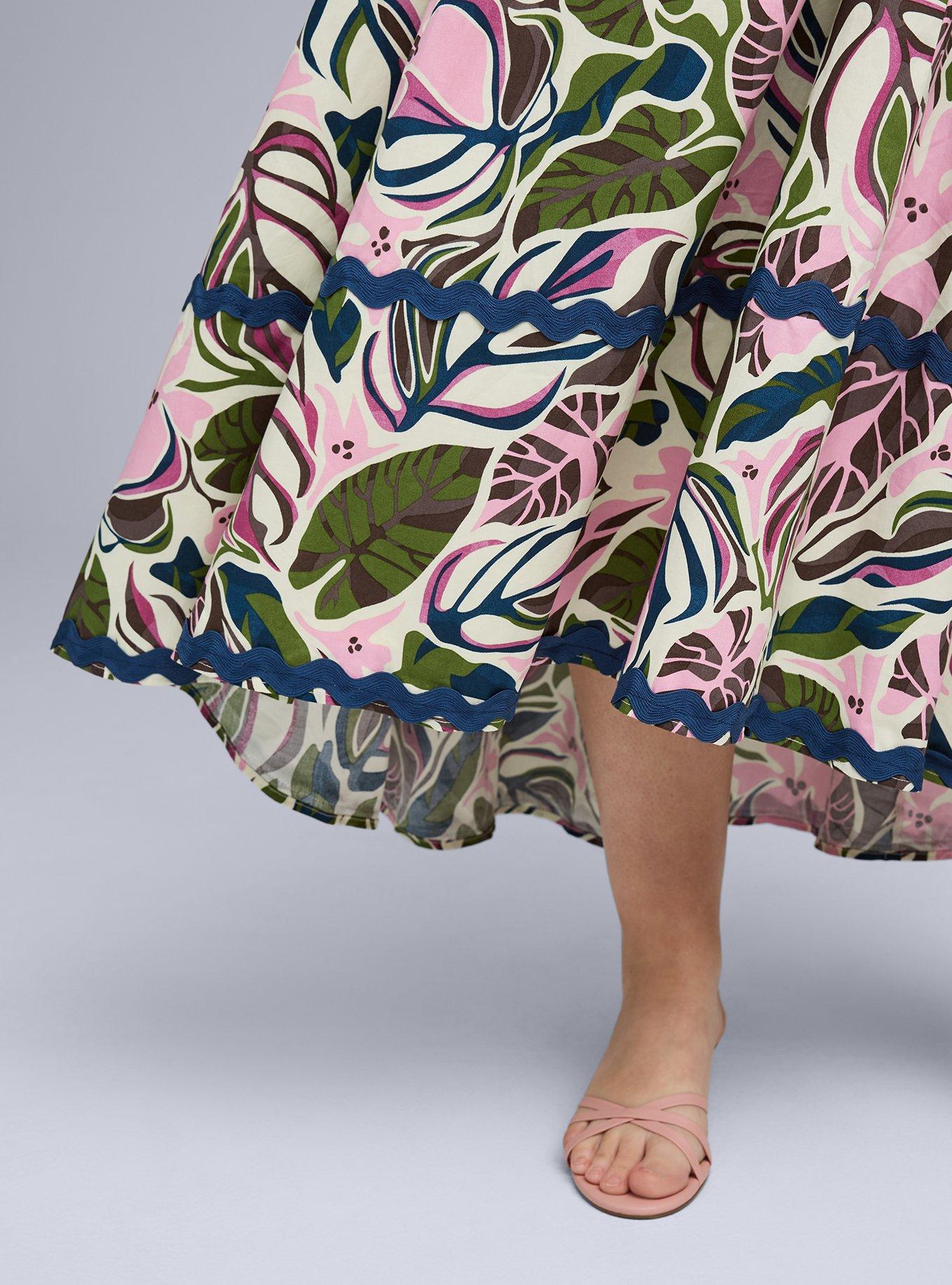 Belle Isle Maxi Babydoll Poplin Dress