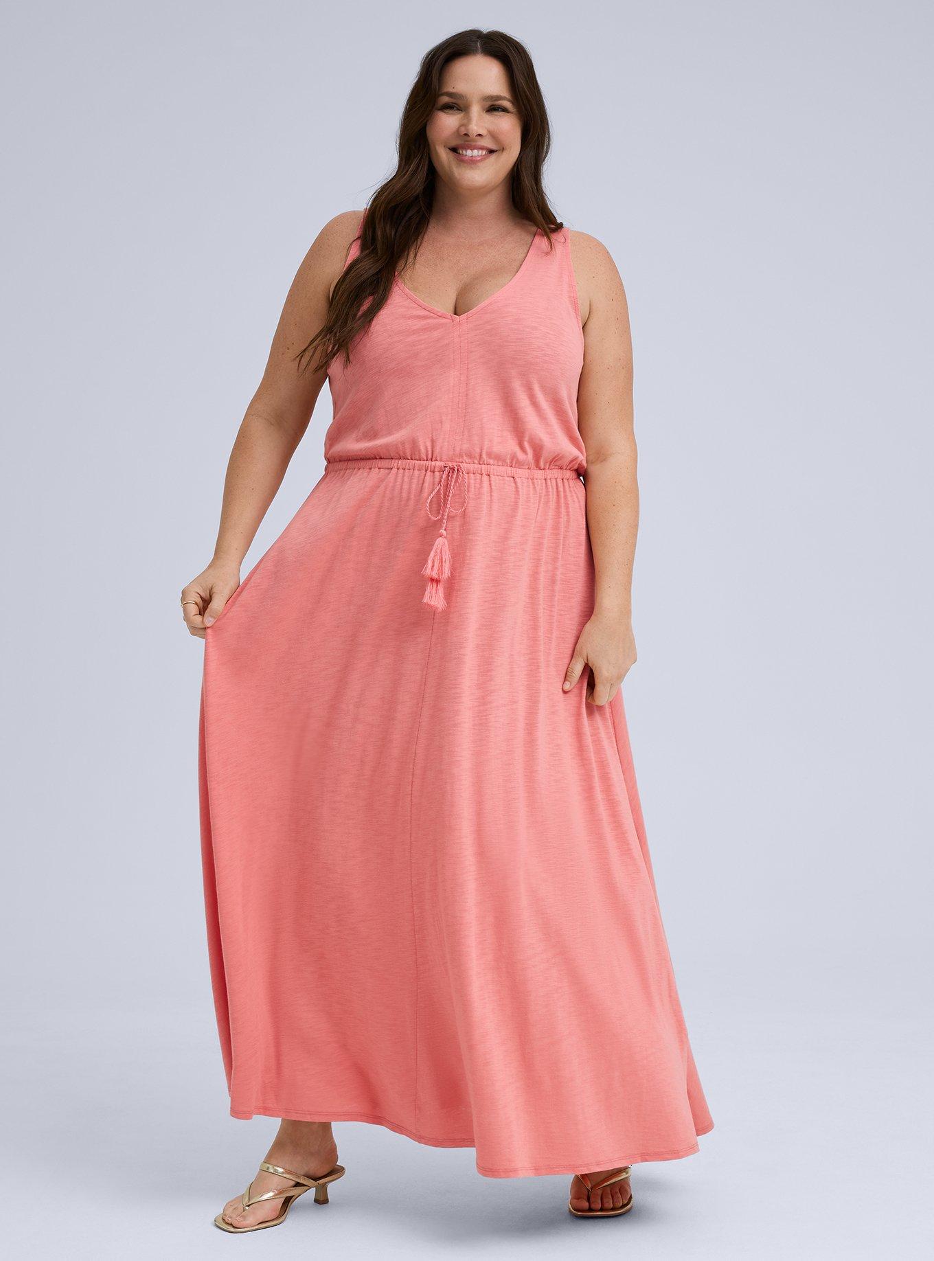Belle Isle Cinched Waist Maxi Dress, LANTANA, alternate