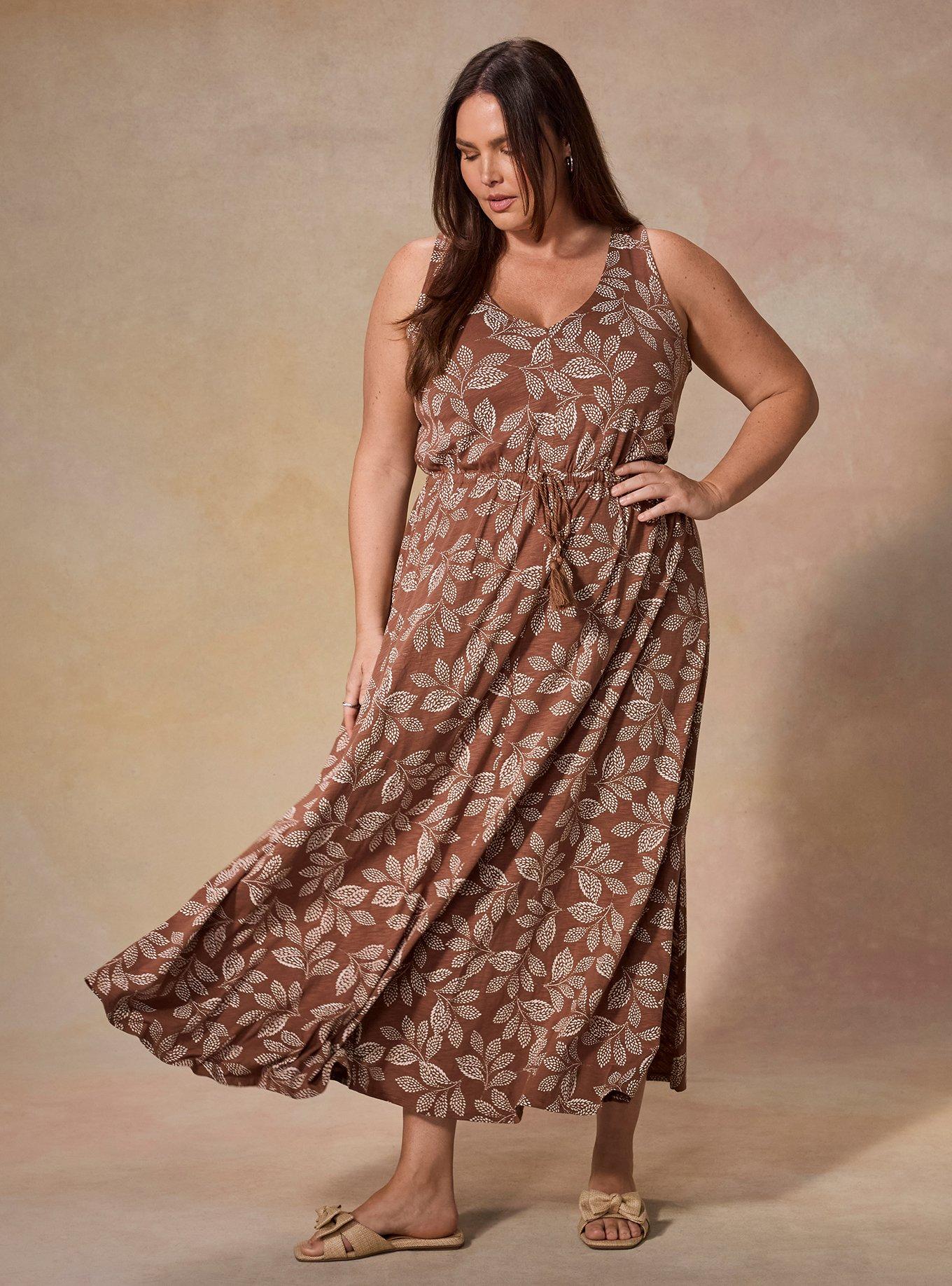 Plus Size - Belle Isle Cinched Waist Maxi Dress - Torrid