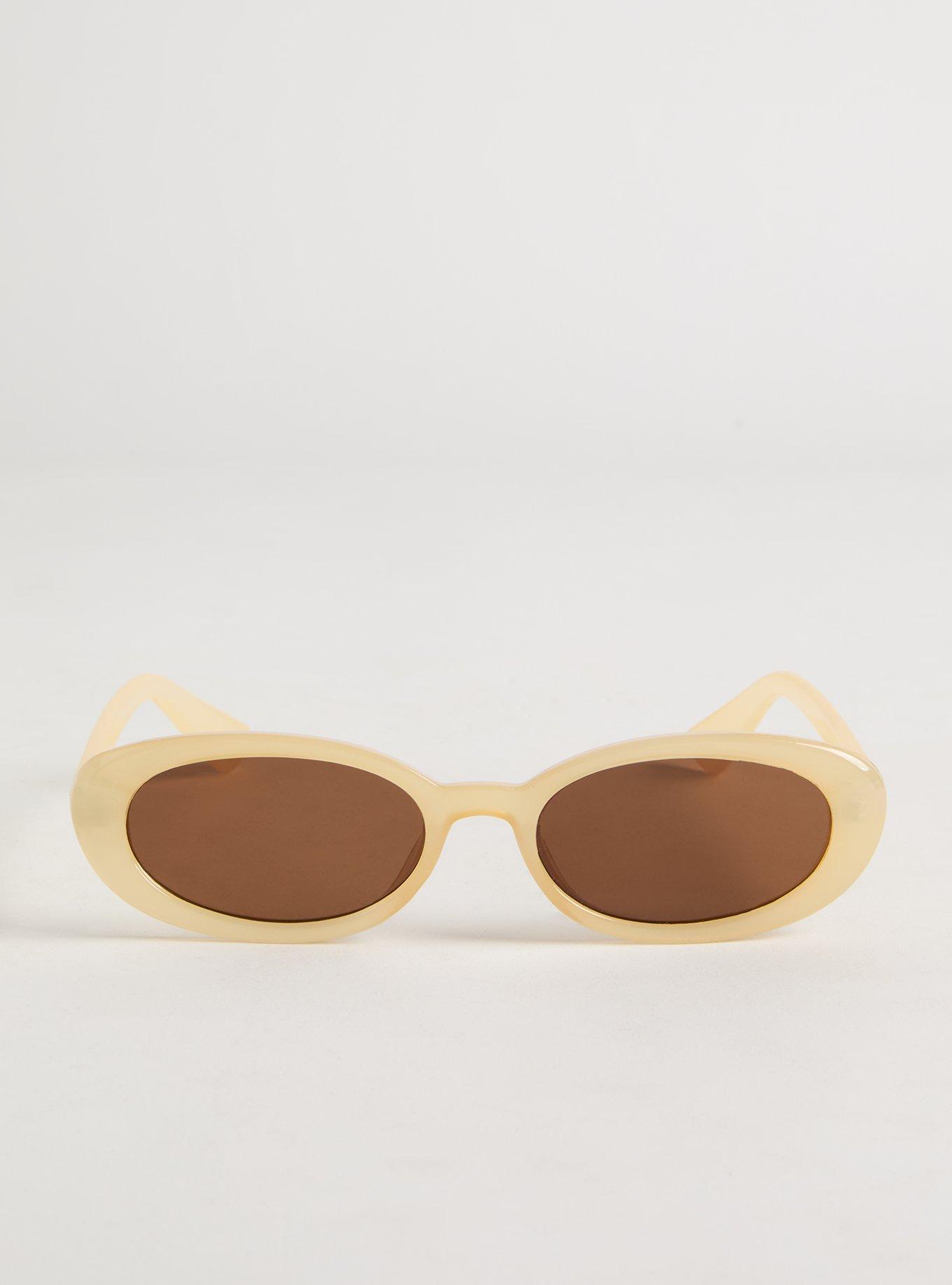 Oval Smoke Lens Sunglasses
