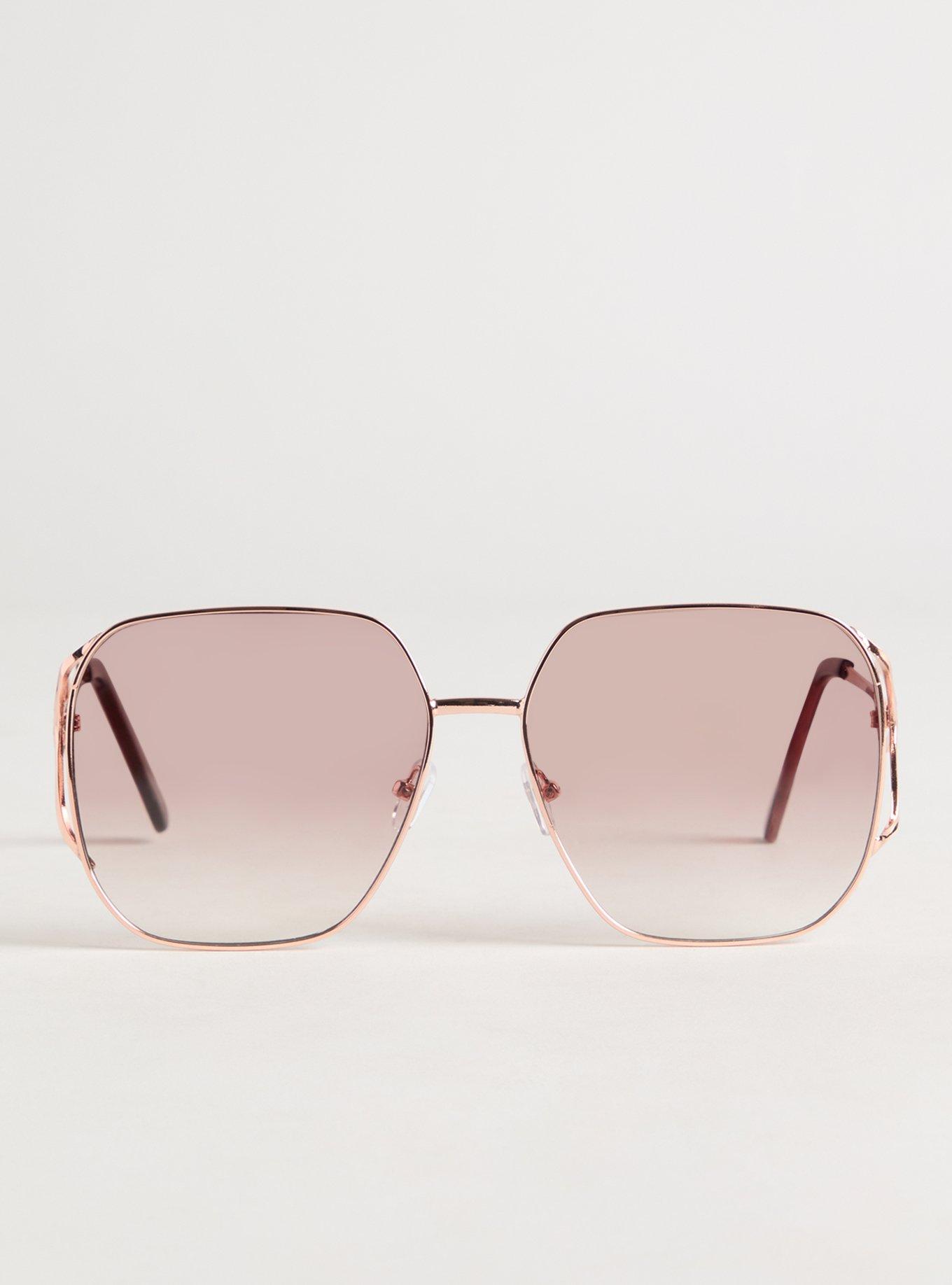 Square Side Cutout Sunglasses