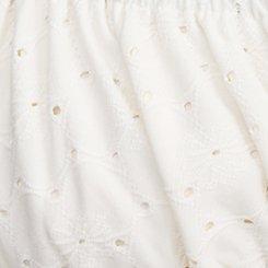 Cap Sleeve Babydoll Top, WHISPER WHITE, swatch