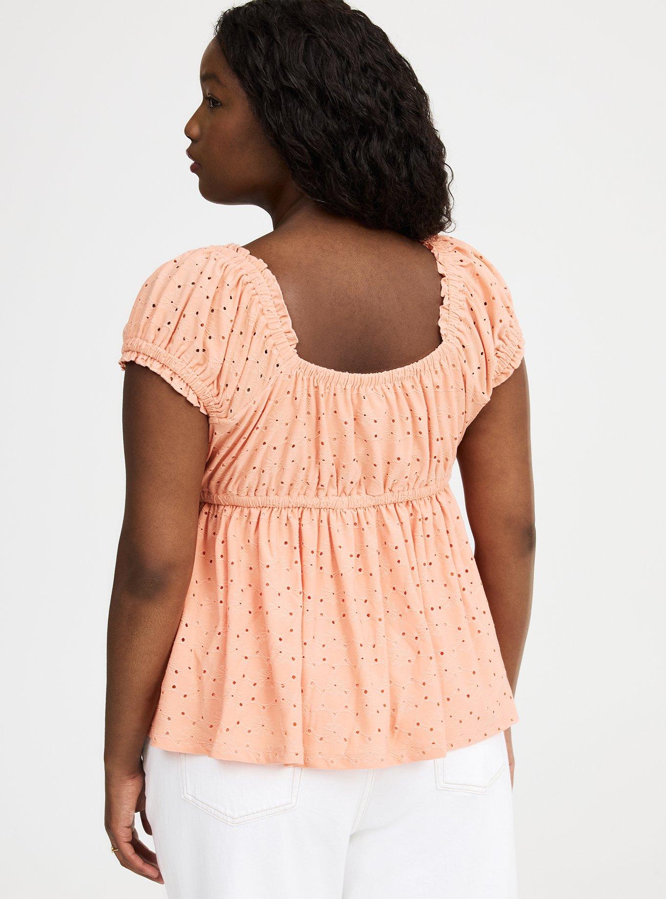 Cap Sleeve Babydoll Top