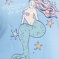 Lightweight Cotton Jersey Sleep Tank, MERMAID DREAM BLUE, swatch