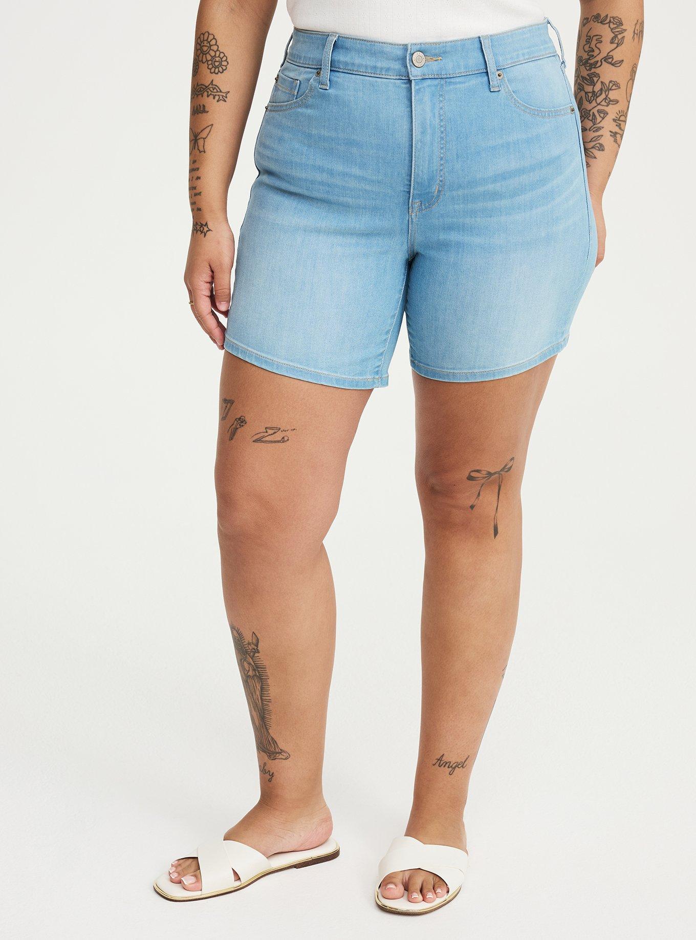 7'' Perfect High-Rise Denim Short, BLUE 22, alternate