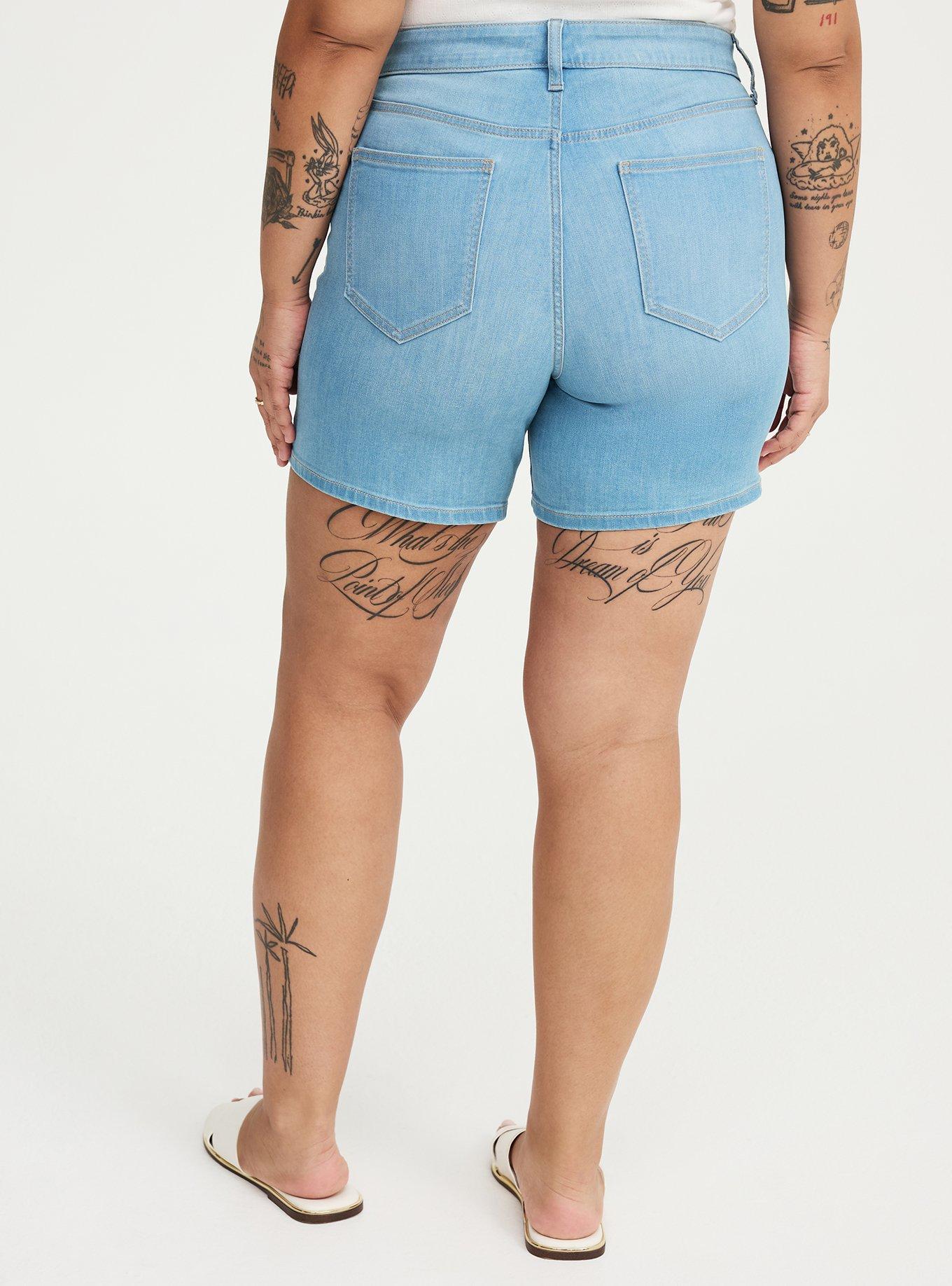 7'' Perfect High-Rise Denim Short, BLUE 22, alternate
