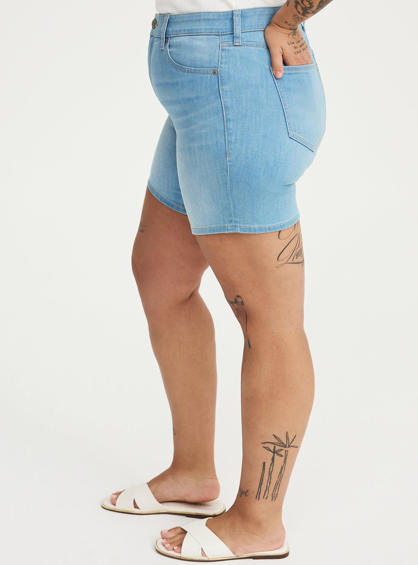 7'' Perfect High-Rise Denim Short, BLUE 22, alternate