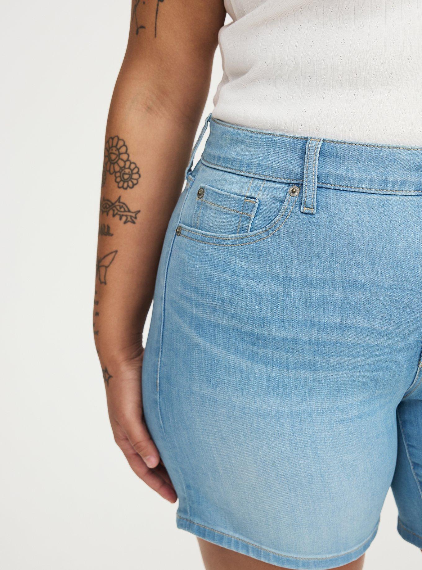 7'' Perfect High-Rise Denim Short, BLUE 22, alternate