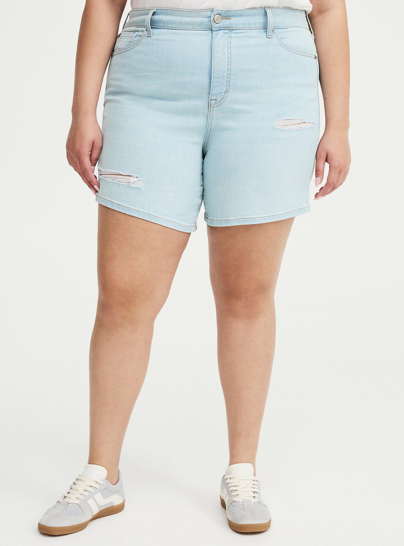 7'' Perfect High-Rise Denim Short, BLUE 21, alternate